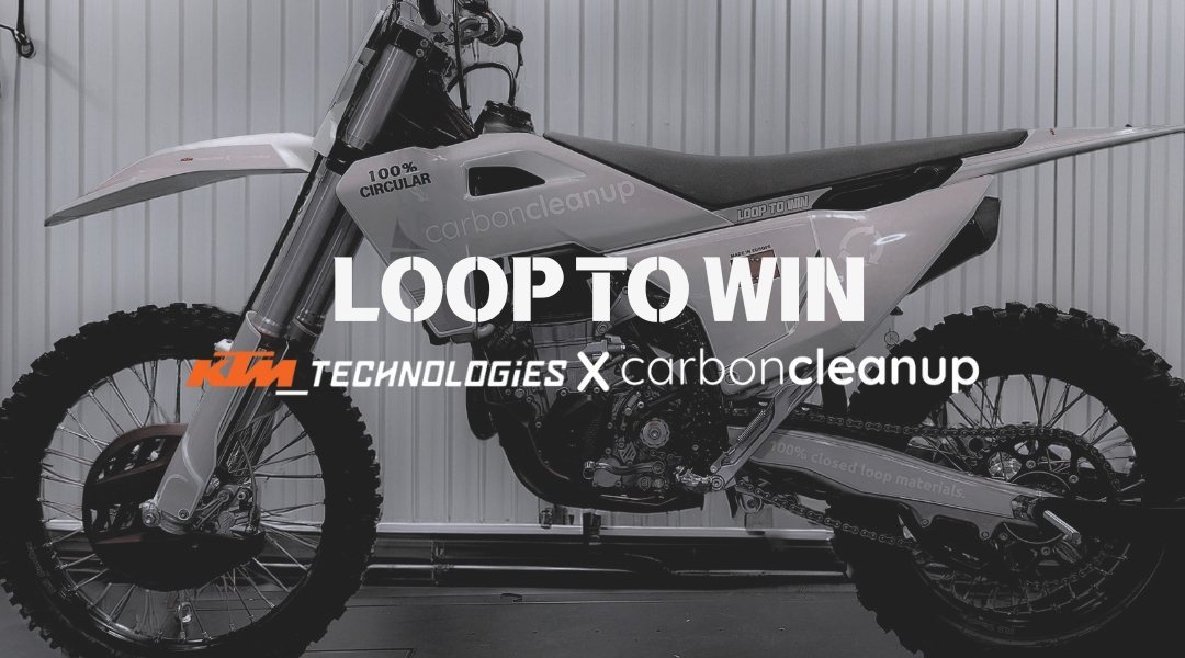KTM motorcycle featured in Carbon Cleanup's Loop to Win case study